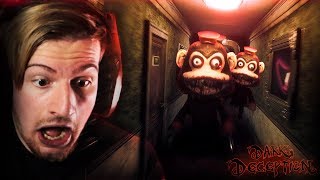 CHASED DOWN BY ANIMATRONIC MONKEYS  Dark Deception [upl. by Caasi]