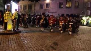 massed pipes and drums edinburgh aug 27 2015 [upl. by Meeki]