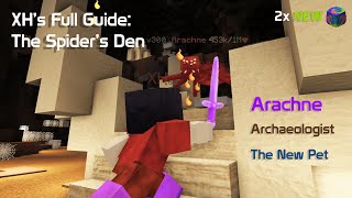 XHs Full Spiders Den Guide Arachne Archaeologist Relics 2 Fairy Souls amp more  Hypixel Skyblock [upl. by Ataymik587]