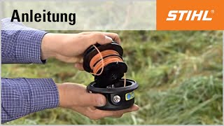 Das Befüllen des Mähkopfs STIHL TrimCut 312 [upl. by Enomar]