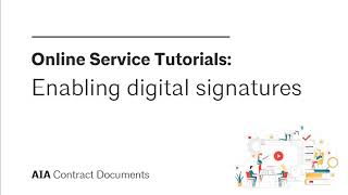 Enabling digital signatures in the online service [upl. by Darlene]