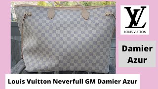 UNBOXING Louis Vuitton Neverfull GM Damier Azur Canvas  a Simply Simple Life [upl. by Inez]