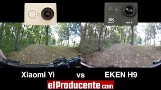 Xiaomi Yi vs EKEN H9 4K Action Camera  1080p 60fps [upl. by Yelsew20]