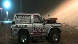 3000bhp nitro V8 Nissan Patrol attacks a massive sand dune [upl. by Nuahsal232]