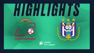 SV Zulte Waregem – RSC Anderlecht hoogtepunten [upl. by Nakah]