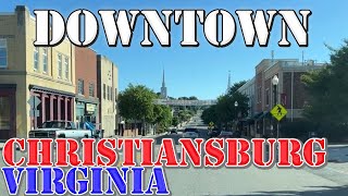 Christiansburg  Virginia  4K Downtown Drive [upl. by Leirda385]