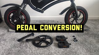 Windgoo Ebike pedal conversion DyuJetsonKugooAncheer [upl. by Alleb915]