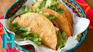 FRIED TACOS  How To Make Deep Fried Tacos [upl. by Lamond]