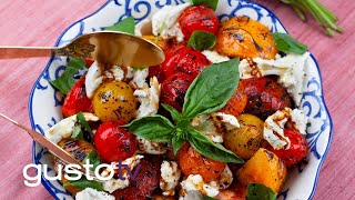 grilled caprese salad  bonacinis italy [upl. by Firehs162]