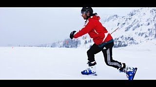 SKATING ON SNOW  Sled Dogs Snowskates [upl. by Neve]