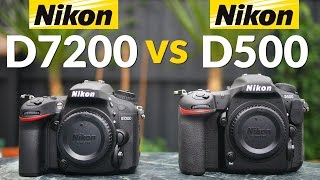 Nikon D500 vs D7200  Head to Head Comparison [upl. by Naimerej]