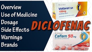 Diclofenac Sodium  Voltaren Diclozaf Caflam  Uses  Dosage and Side Effects [upl. by Zealand317]