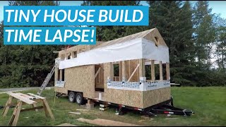 Tiny House Build From Start To Finish  Time Lapse [upl. by Meghan]