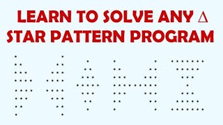 How to solve any Star Pattern Program [upl. by Elocin820]