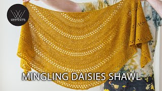 Mingling Daisies Shawl [upl. by Ahsilac]