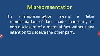 Misrepresentation [upl. by Etta]