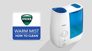 Vicks Warm Mist Humidifier VWM845  How to Clean [upl. by Darahs]