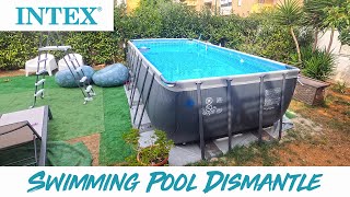 AboveGround Swimming Pool Dismantling and Storing  IntexBestway [upl. by Vallery]