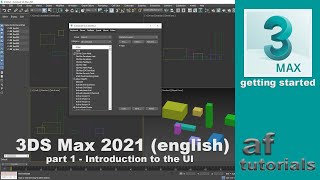 Getting Started in 3DS Max part 1  Introduction to the UI [upl. by Adelind]