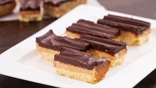 Homemade Twix Bars Recipe [upl. by Eisen140]